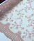 Blush Pink Sequin Embroidered Lace Fabric by the Yard, 54" Wide Floral Mesh Lace with Double Scalloped Edges